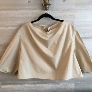 Beige cropped top